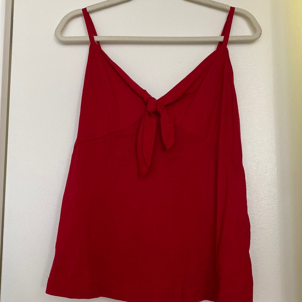 Red summer tank